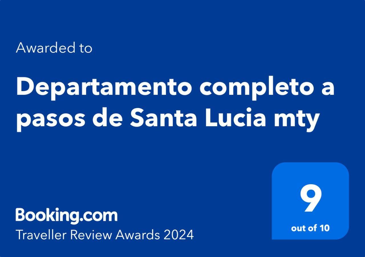 Apartamento Departamento completo a pasos de Santa Lucia mty Monterrey Exterior foto
